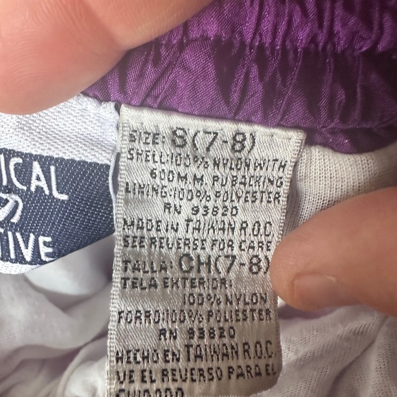 Vertical Active Vintage Nylon Track Pants Children’s 7/8 Purple - Picture 7 of 8